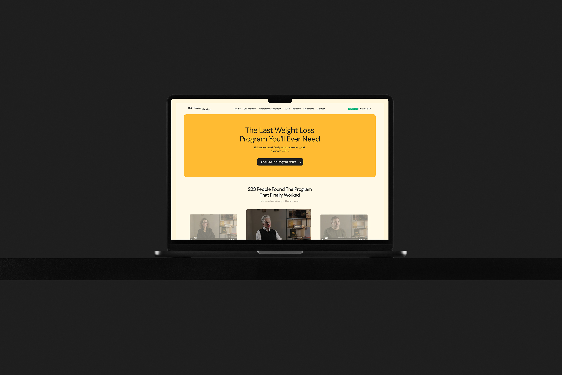 Image related to Het Nieuwe Afvallen (The New Weight Loss) rebrand, showcasing the premium weight loss program, visual identity, brand design, digital experience, program pillars, GLP-1 integration, and marketing strategy.