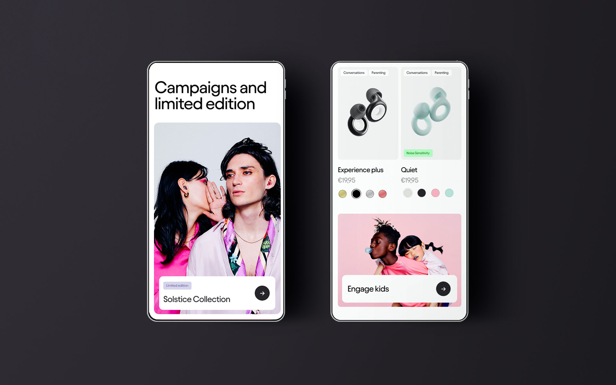 Loop Earplugs rebrand including creative direction, team leadership and brand strategy
