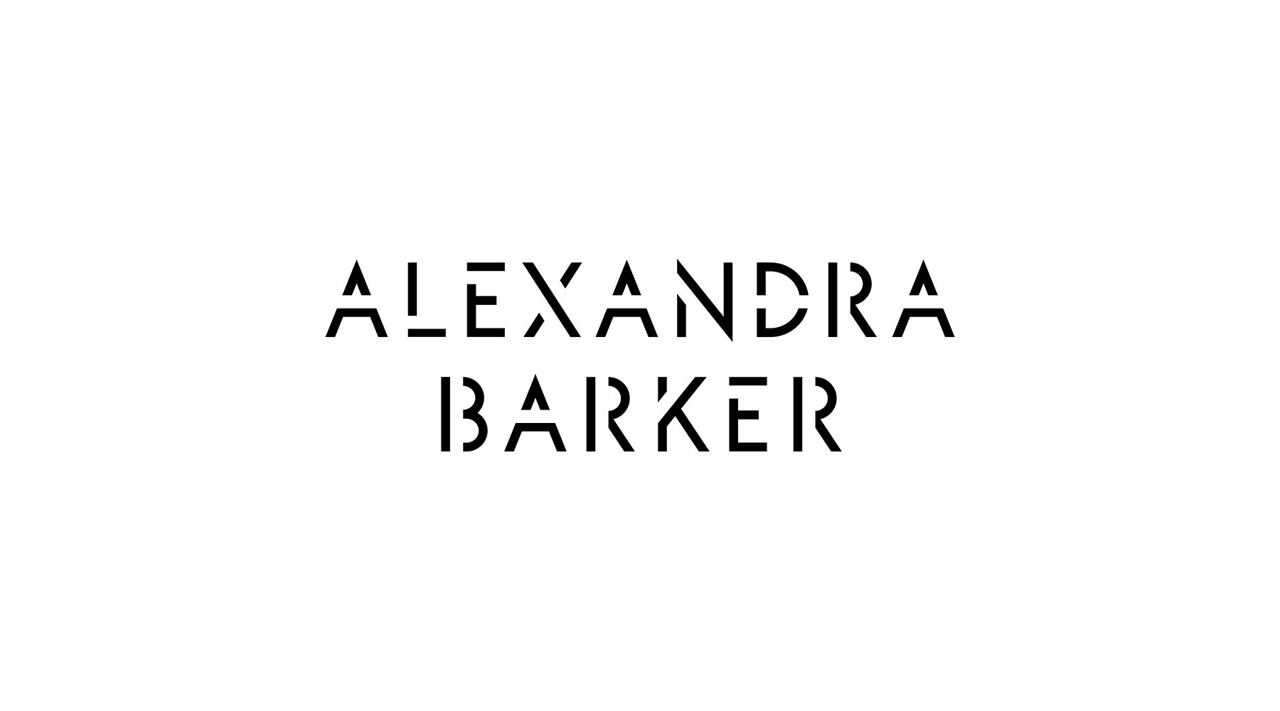 Alexandra Barker brand identity and creative direction for fashion label