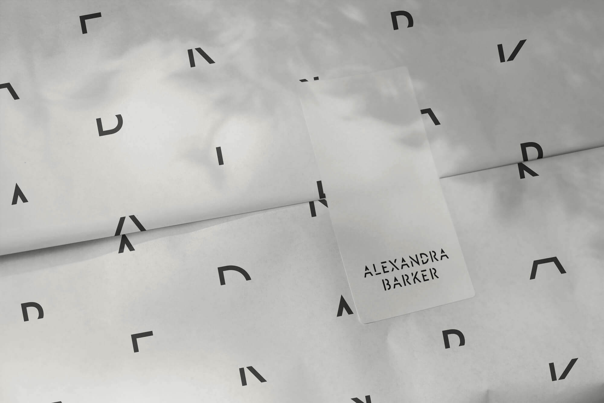 Alexandra Barker brand identity and creative direction for fashion label