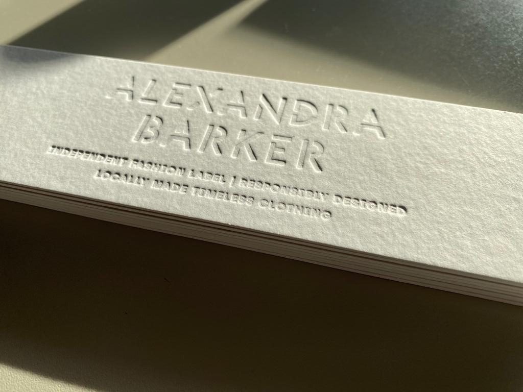 Alexandra Barker brand identity and creative direction for fashion label